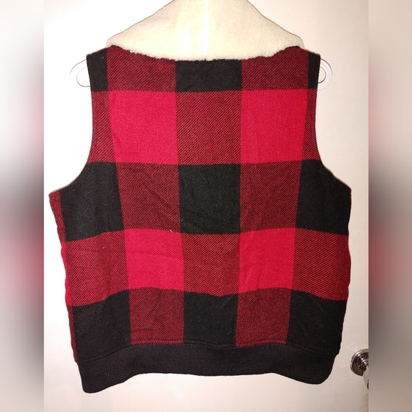 Woolrich Womens Giant Buffalo Wool Vest Sz.L - Picture 7 of 11